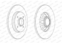 Brake Disc PREMIER Coat+ disc DDF1791C-1 Ferodo