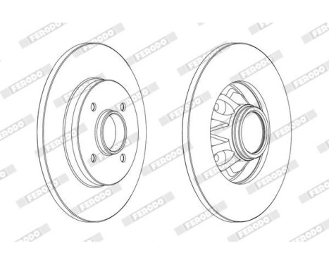 Brake Disc PREMIER Coat+ disc DDF1791C-1 Ferodo, Image 2