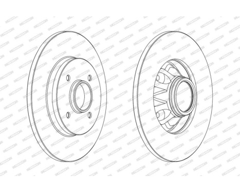 Brake Disc PREMIER Coat+ disc DDF1791C-1 Ferodo, Image 2