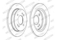 Brake Disc PREMIER Coat+ disc DDF1793C Ferodo