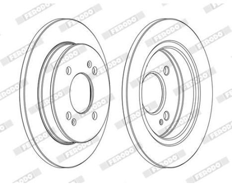 Brake Disc PREMIER Coat+ disc DDF1793C Ferodo