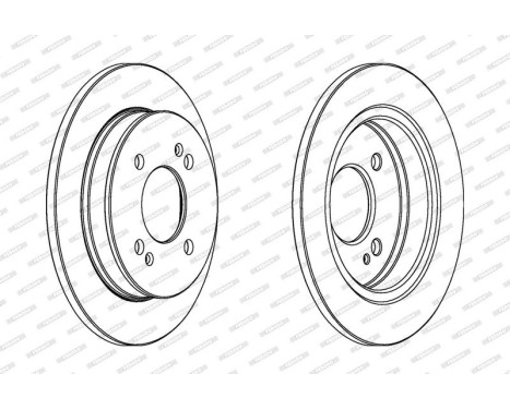 Brake Disc PREMIER Coat+ disc DDF1793C Ferodo, Image 3