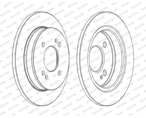 Brake Disc PREMIER Coat+ disc DDF1793C Ferodo, Image 3