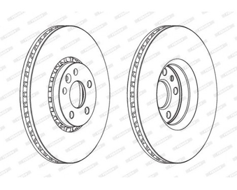 Brake Disc PREMIER Coat+ disc DDF1801C-1 Ferodo, Image 2