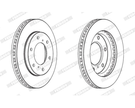 Brake Disc PREMIER Coat+ disc DDF1818C Ferodo, Image 2