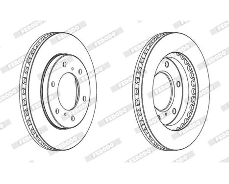 Brake Disc PREMIER Coat+ disc DDF1818C Ferodo, Image 3