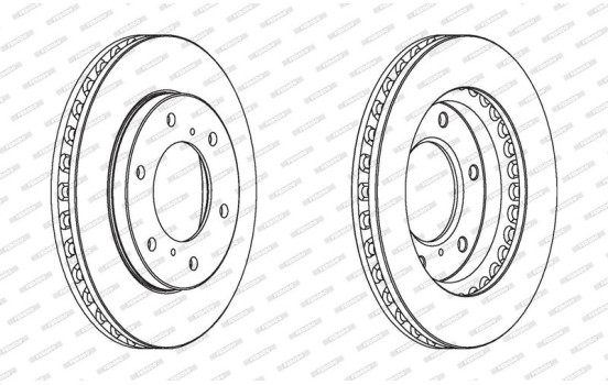 Brake Disc PREMIER Coat+ disc DDF1818C Ferodo, Image 2