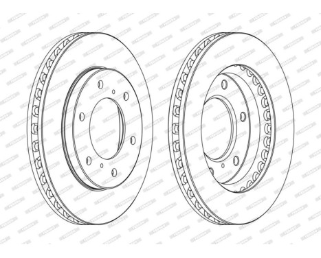 Brake Disc PREMIER Coat+ disc DDF1818C Ferodo, Image 3