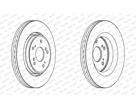 Brake Disc PREMIER Coat+ disc DDF1820C Ferodo, Image 2