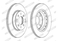 Brake Disc PREMIER Coat+ disc DDF1840C Ferodo