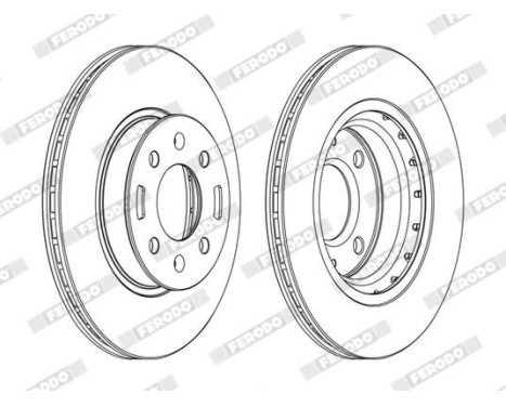 Brake Disc PREMIER Coat+ disc DDF1840C Ferodo