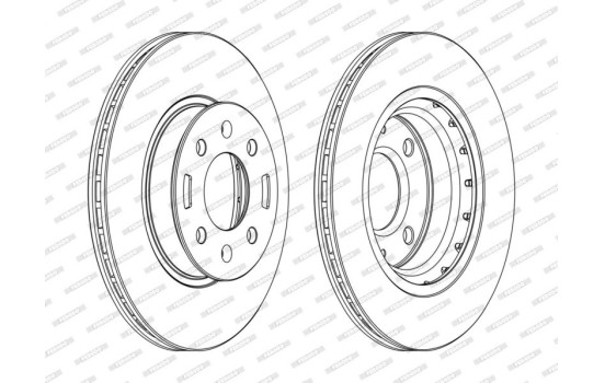 Brake Disc PREMIER Coat+ disc DDF1840C Ferodo, Image 3