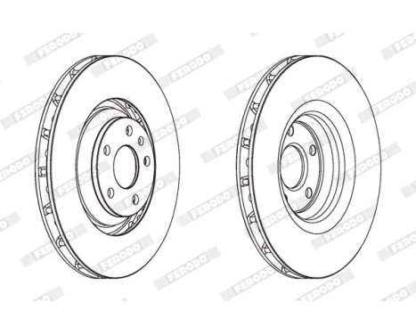 Brake Disc PREMIER Coat+ disc DDF1847C-1 Ferodo, Image 2