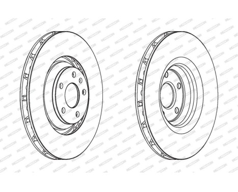 Brake Disc PREMIER Coat+ disc DDF1847C-1 Ferodo, Image 2