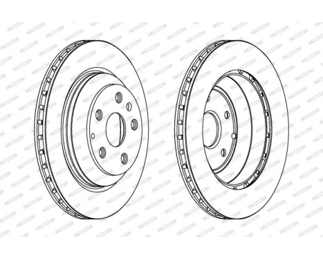 Brake Disc PREMIER Coat+ disc DDF1855C-1 Ferodo