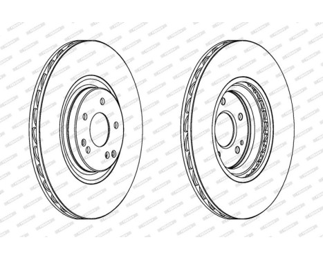Brake Disc PREMIER Coat+ disc DDF1856C-1 Ferodo, Image 2