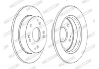 Brake Disc PREMIER Coat+ disc DDF1861C Ferodo