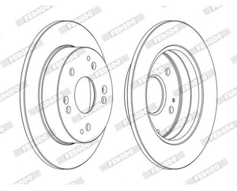 Brake Disc PREMIER Coat+ disc DDF1861C Ferodo