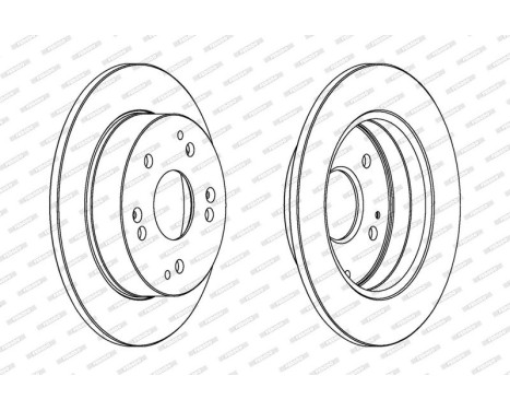 Brake Disc PREMIER Coat+ disc DDF1861C Ferodo, Image 3