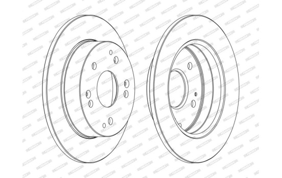 Brake Disc PREMIER Coat+ disc DDF1861C Ferodo, Image 3