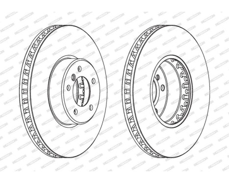 Brake Disc PREMIER Coat+ disc DDF1867C-1 Ferodo, Image 2