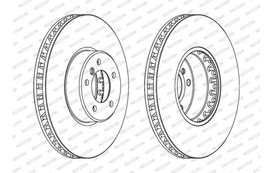 Brake Disc PREMIER Coat+ disc DDF1867C-1 Ferodo, Image 2
