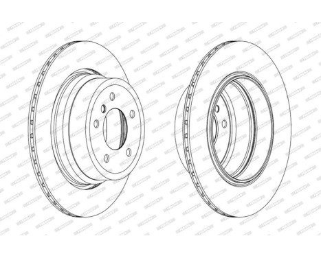 Brake Disc PREMIER Coat+ disc DDF1868C-1 Ferodo, Image 2