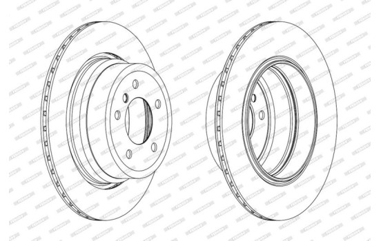 Brake Disc PREMIER Coat+ disc DDF1868C-1 Ferodo, Image 2