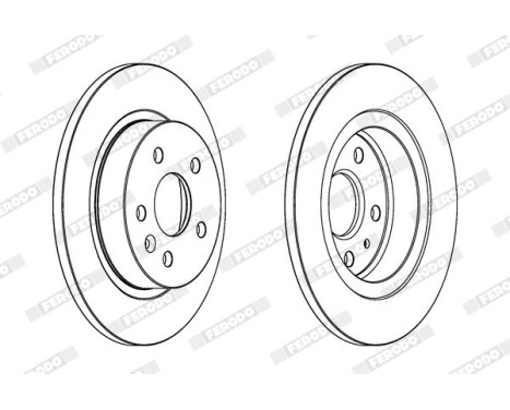 Brake Disc PREMIER Coat+ disc DDF1872C Ferodo, Image 2