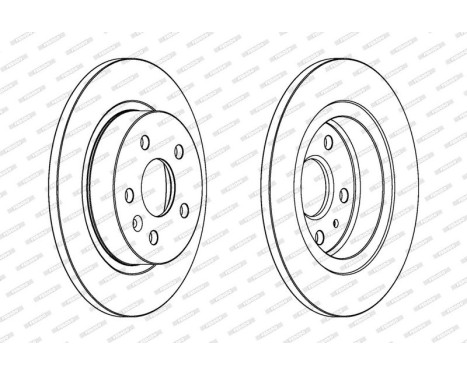 Brake Disc PREMIER Coat+ disc DDF1872C Ferodo, Image 2