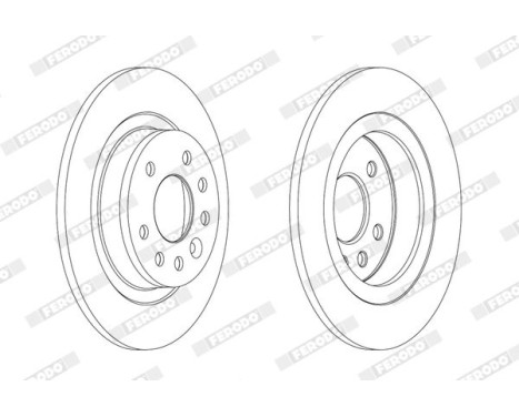 Brake Disc PREMIER Coat+ disc DDF1877C Ferodo, Image 2