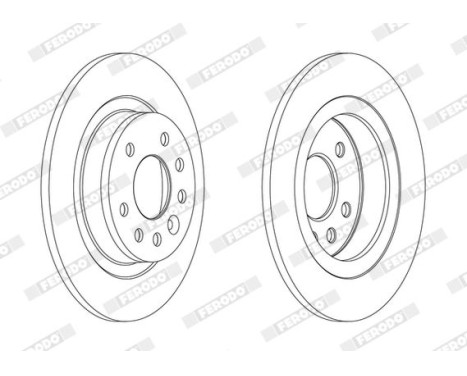 Brake Disc PREMIER Coat+ disc DDF1877C Ferodo, Image 3