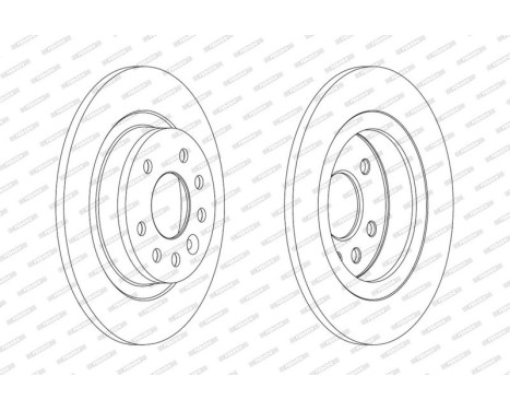 Brake Disc PREMIER Coat+ disc DDF1877C Ferodo, Image 3