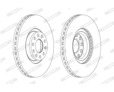 Brake Disc PREMIER Coat+ disc DDF1983C-1 Ferodo