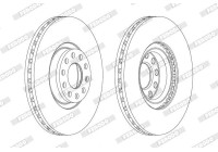 Brake Disc PREMIER Coat+ disc DDF1983C-1 Ferodo
