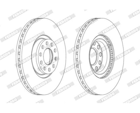 Brake Disc PREMIER Coat+ disc DDF1983C-1 Ferodo