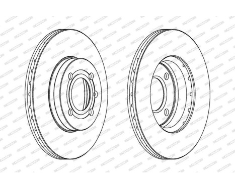 Brake Disc PREMIER Coat+ disc DDF207C Ferodo