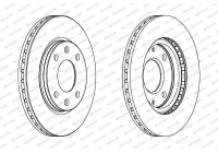Brake Disc PREMIER Coat+ disc DDF214C Ferodo
