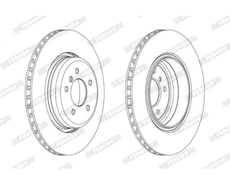 Brake Disc PREMIER Coat+ disc DDF2154C-1 Ferodo, Image 2