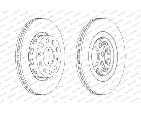 Brake Disc PREMIER Coat+ disc DDF2181C Ferodo, Image 2