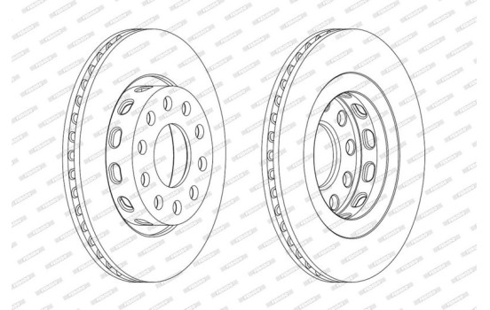 Brake Disc PREMIER Coat+ disc DDF2181C Ferodo, Image 2