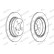 Brake Disc PREMIER Coat+ disc DDF224C Ferodo, Thumbnail 2