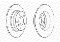 Brake Disc PREMIER Coat+ disc DDF249C Ferodo