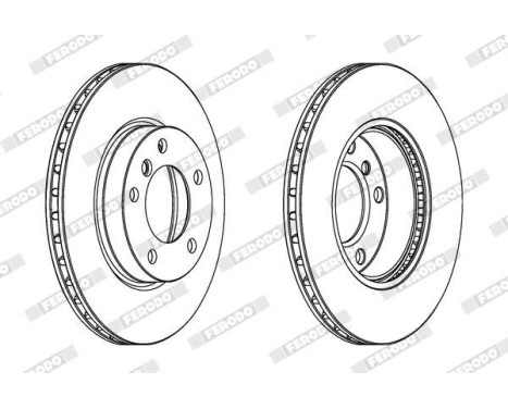 Brake Disc PREMIER Coat+ disc DDF258C Ferodo