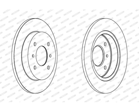 Brake Disc PREMIER Coat+ disc DDF267C Ferodo