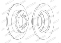 Brake Disc PREMIER Coat+ disc DDF283C Ferodo