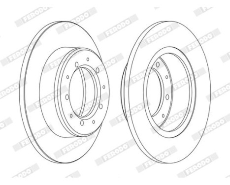 Brake Disc PREMIER Coat+ disc DDF283C Ferodo, Image 3