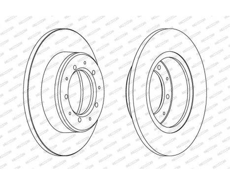 Brake Disc PREMIER Coat+ disc DDF283C Ferodo, Image 2