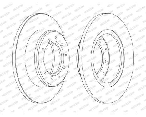 Brake Disc PREMIER Coat+ disc DDF283C Ferodo, Image 3