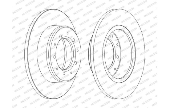 Brake Disc PREMIER Coat+ disc DDF283C Ferodo, Image 3